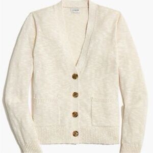 J. Crew Beach cardigan sweater Dusty Ivory